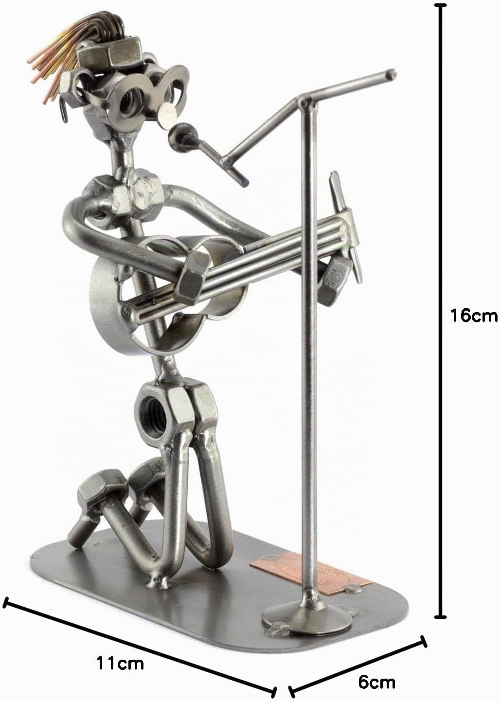 Steelman24 I Schraubenmännchen Gitarre I Made in Germany I Handarbeit I Geschenkidee I Stahlfigur I