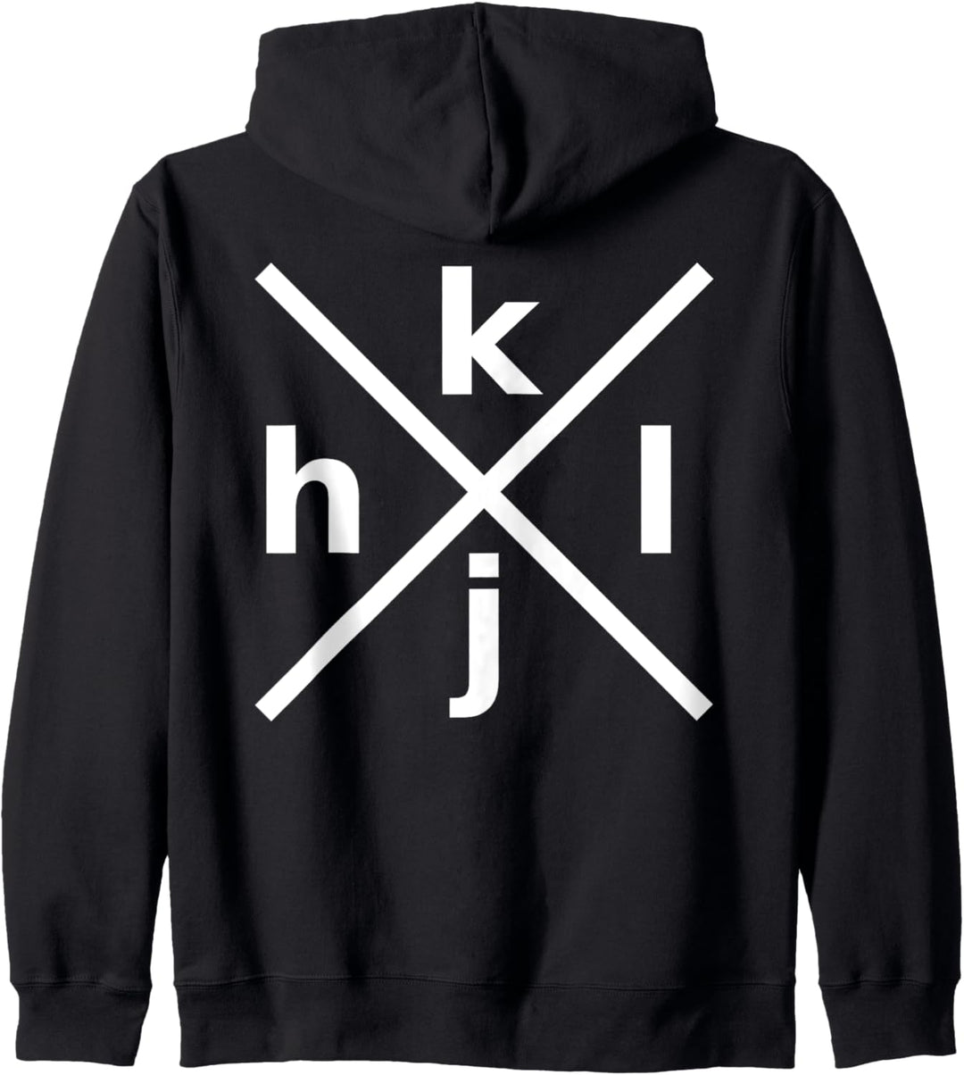 hjkl - Weisses Design für Hardcore vi/Vim Geeks & Nerds Kapuzenjacke