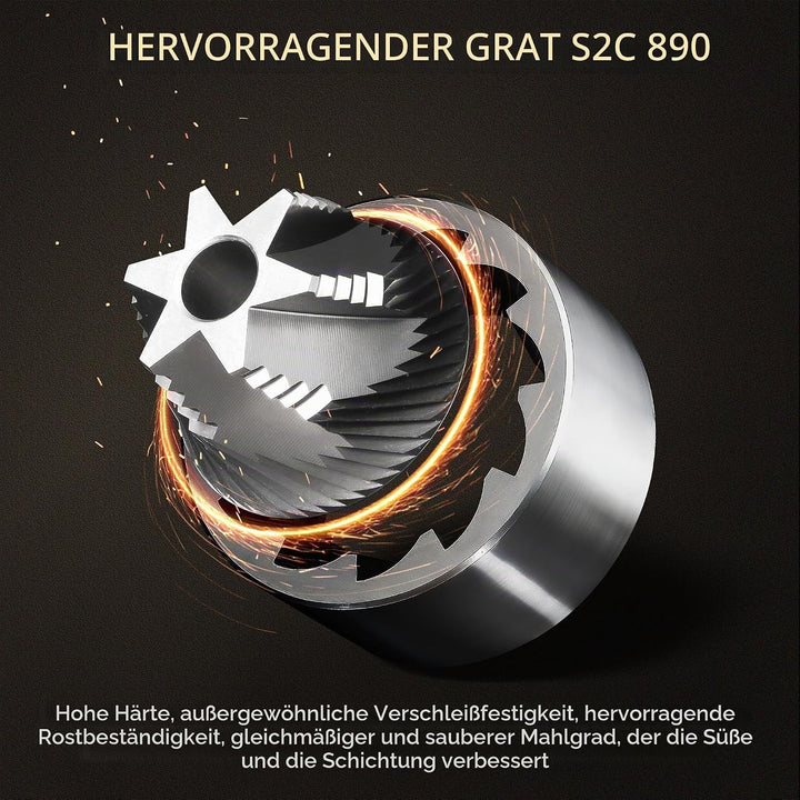 Manuelle Kaffeemühle S3 TIMEMORE, Numerisch Einstellbare Feinheit, Klappgriff, Upgrade Integriertes