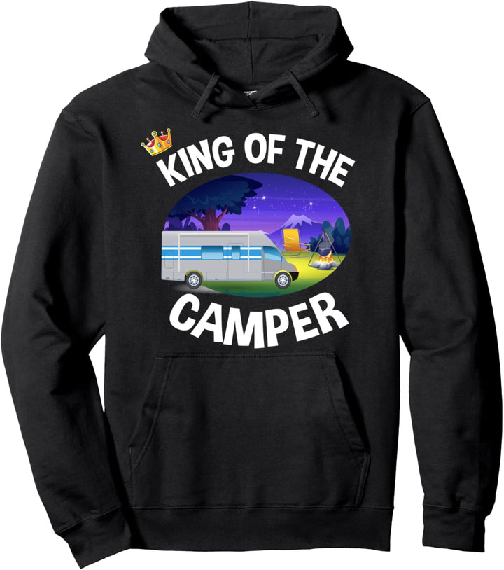King of the Camper - Caravan Wohnmobil Camping Urlaub Pullover Hoodie