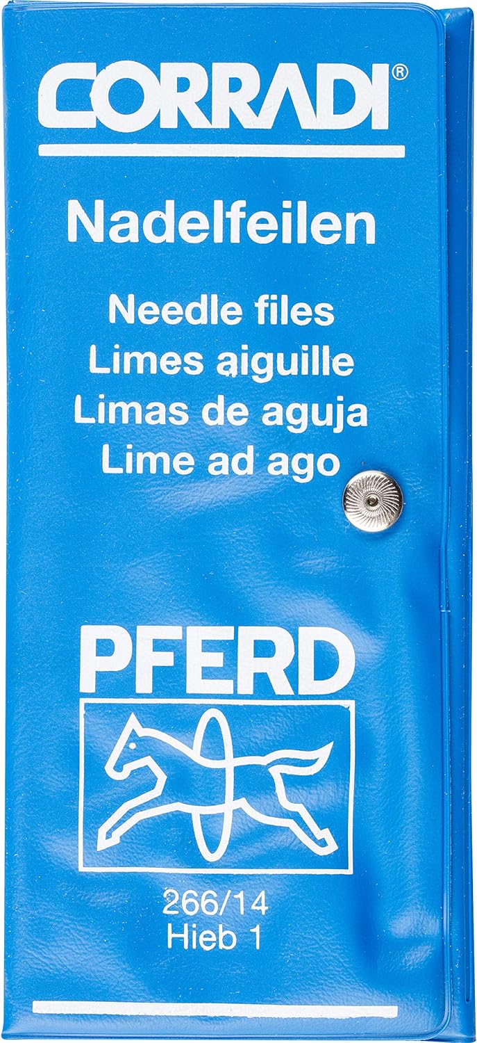 CORRADI-Nadelfeilen-Set, 12-teilig, Schweizer Hieb 1, 140mm, 12313062 – Für die mittlere Präzisionsb