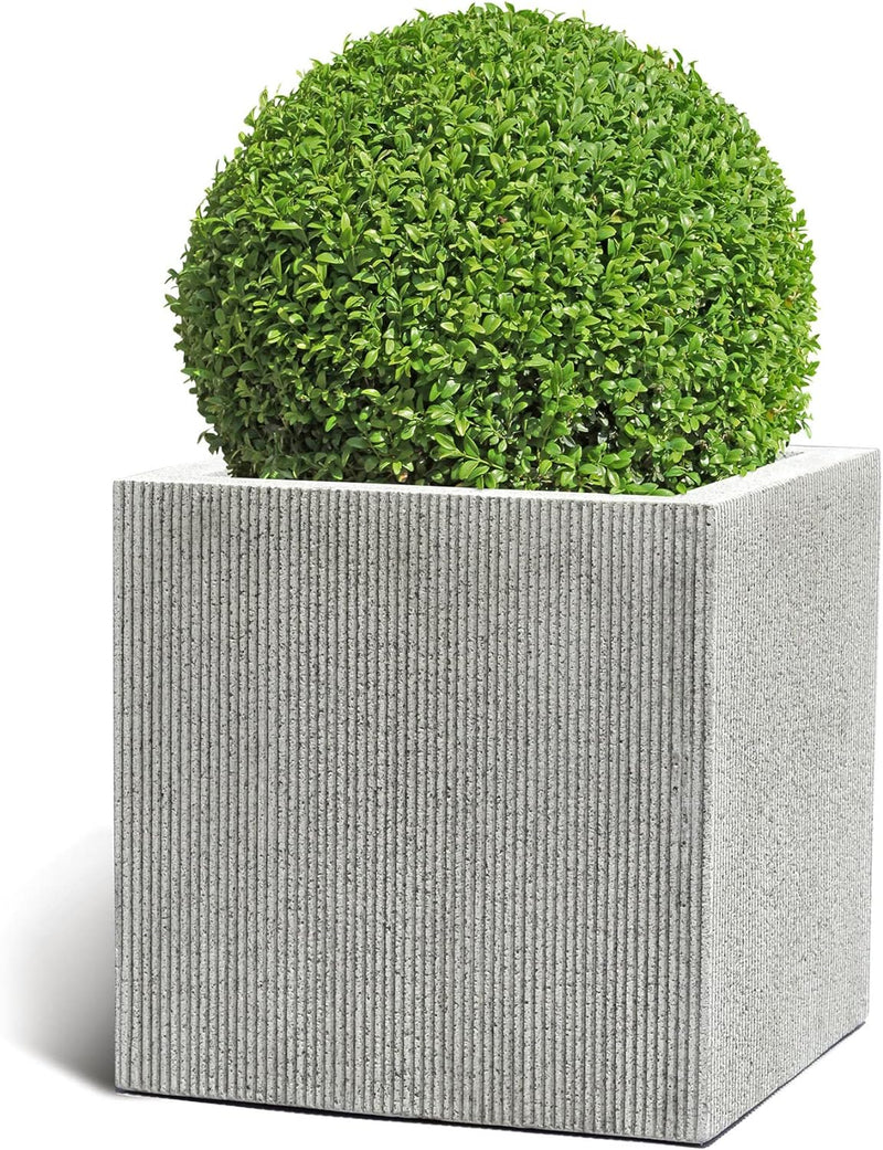 ESCHBACH® Pflanzkübel Cube 40 Grau Quadratisch * 40 x 40 x 40 cm * 10 Jahre Garantie 40x40x40, 40x40
