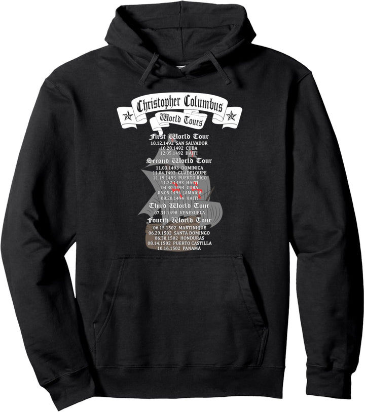 Christoph Kolumbus World Tour Entdeckung Amerikas Pullover Hoodie