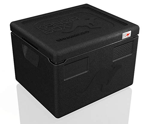 KÄNGABOX® Thermobox Expert GN 1/2 - Die Thermobox für Profis. 10-19 Liter EPP Isolierbox… Schwarz 19