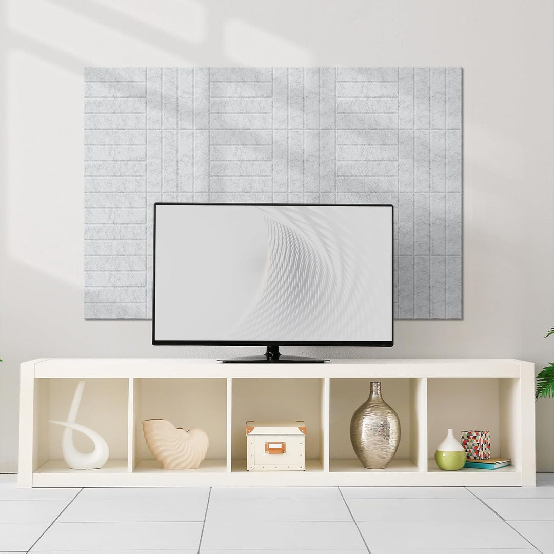 Vieshful 10 Stück Akustikpaneele Selbstklebend – 30x30x1cm Schallschutzplatten & Wandpaneele selbstk