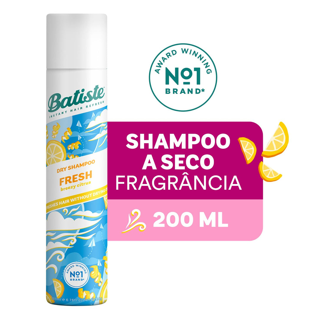 Batiste Trockenshampoo für saubereres und frisches Haar (Fresh, 3er Pack (3 x 200 ml)), Fresh, 3er P