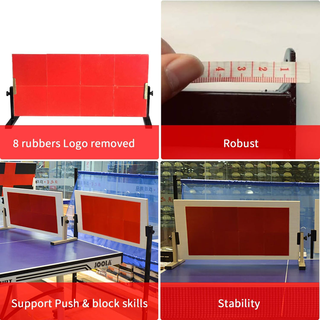 Tischtennis Rebound Board Tischtennis Returnbrett Mit 8-Roten Gummis Tischtennisplatte Rebounder Für