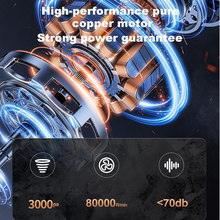 Staubsauger fürs Auto,Handstaubsauger,Akku-Handstaubsauger mit hoher Saugkraft, kabelloser Auto-Stau