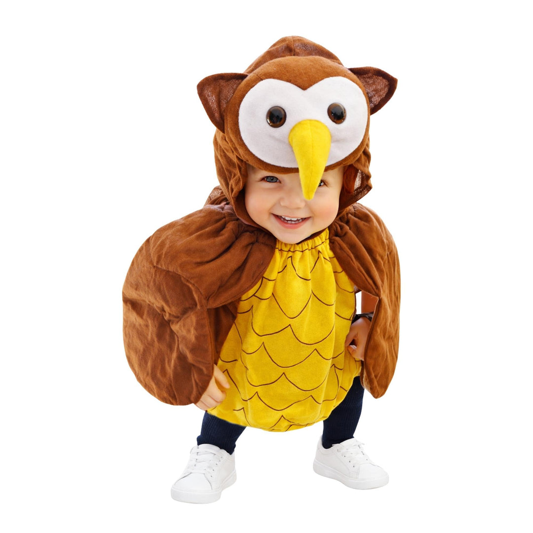 Eulen-Kostüm, F68 74-134, Baby Babies Klein-Kind Kinder-, Eule Uhu Vogel Wald-Tier Kostüm-e Fasching