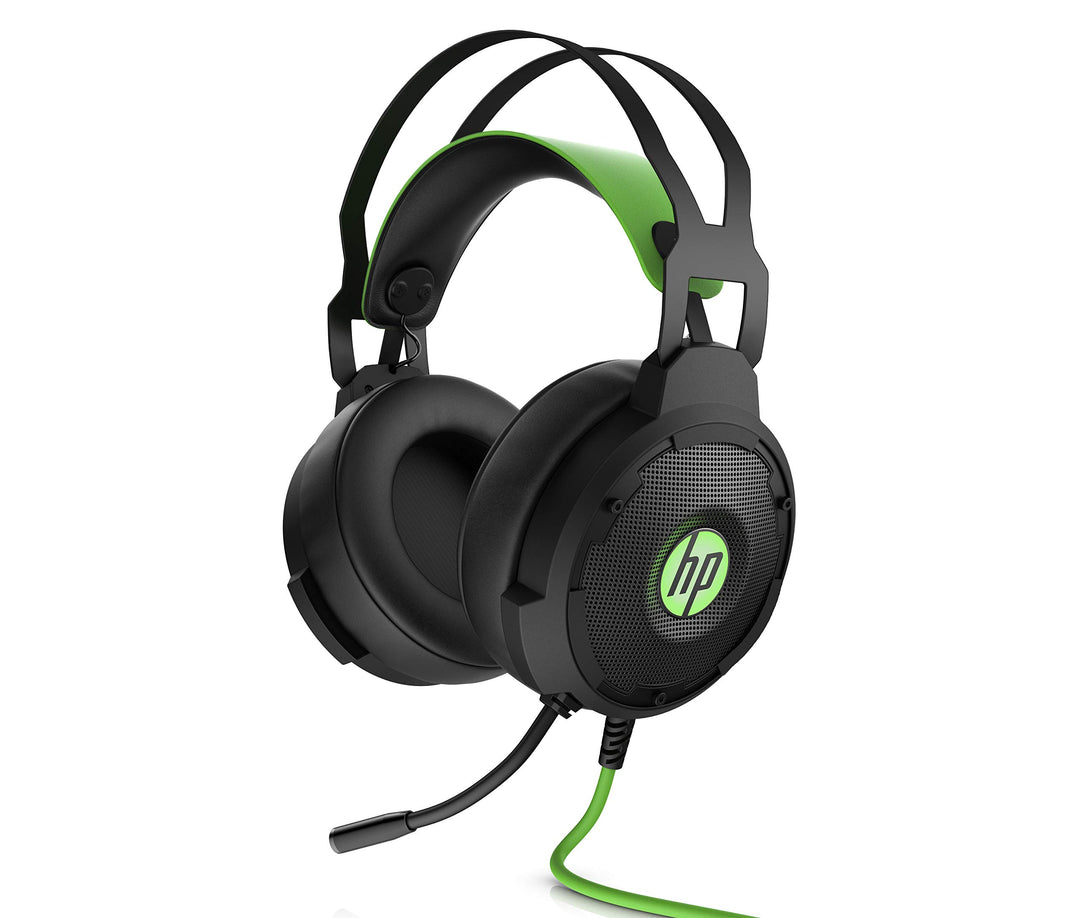 HP Pavilion 600 (4BX33AA) Gaming Headset (kabelgebunden, LED), schwarz/grün