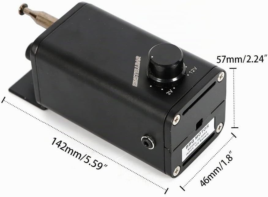 GrillMotor, 15W DC 3-12V BBQ Rotator Grillmotor Schwarz Grillspiess Drehspiess Rotisserie Getriebemo