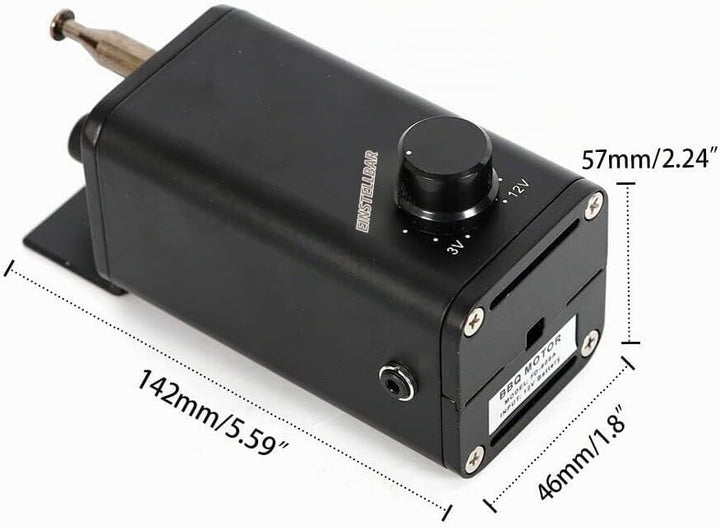 GrillMotor, 15W DC 3-12V BBQ Rotator Grillmotor Schwarz Grillspiess Drehspiess Rotisserie Getriebemo