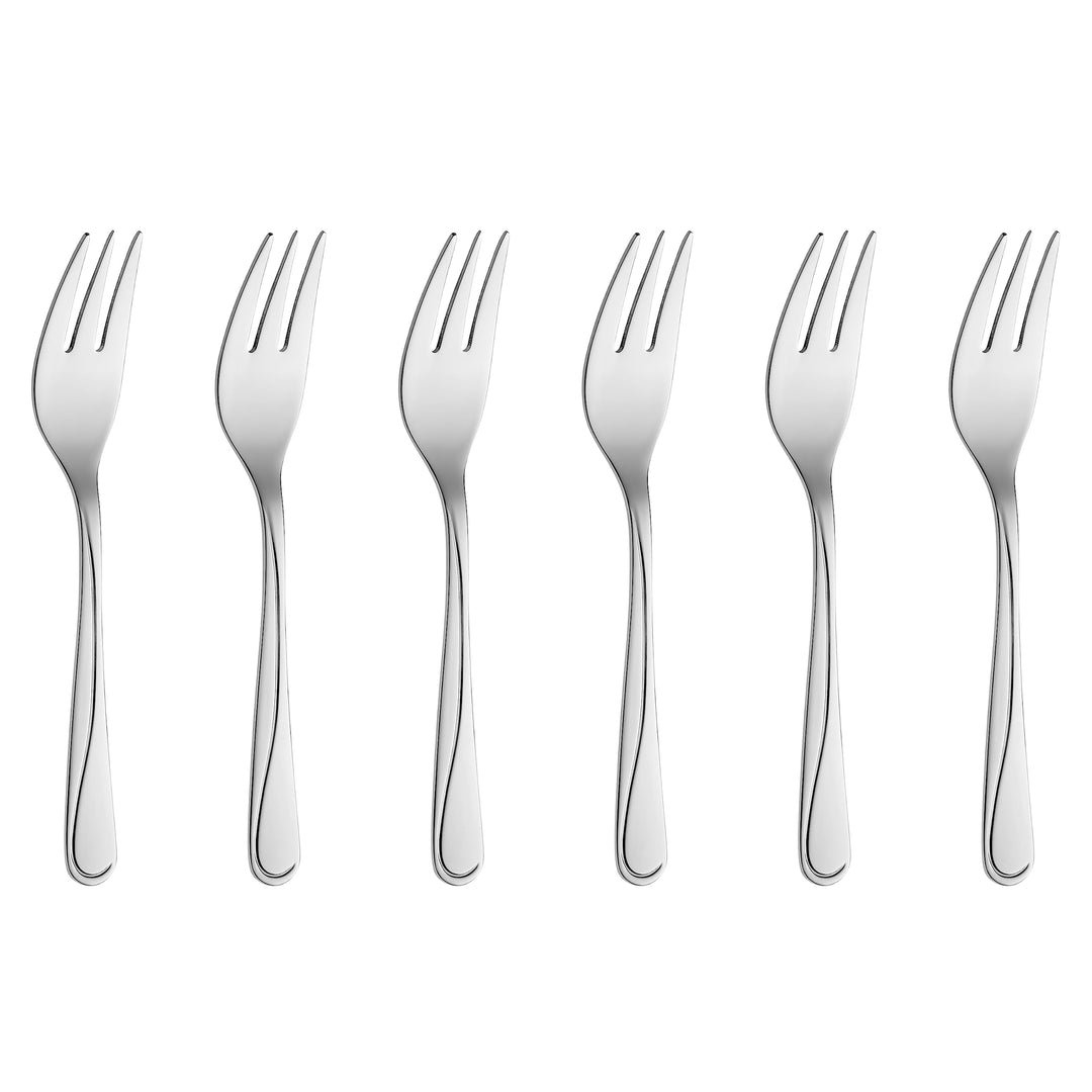 Gerlach Mango Kuchengabel Set Für 6 Personen Spülmaschinenfest Kleine Gabeln Dessertbesteck Essbeste