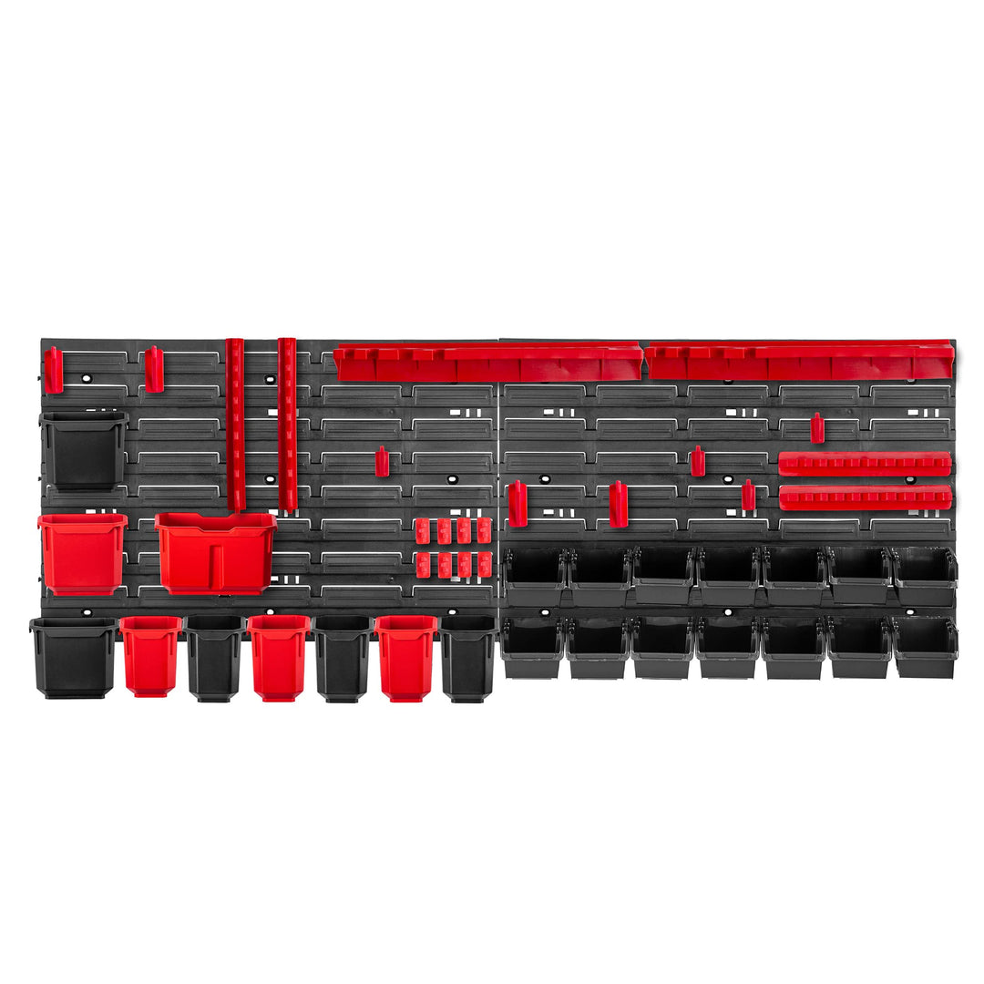 KADAX Werkstattregal, 116x39cm Werkzeugwandregal aus robustem Kunststoff, UV-Resistentes Lagersystem