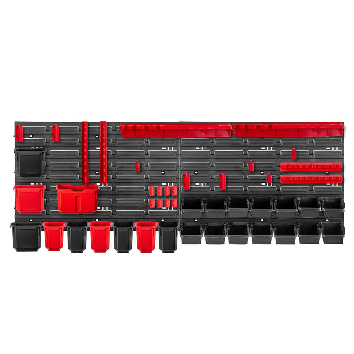 KADAX Werkstattregal, 116x39cm Werkzeugwandregal aus robustem Kunststoff, UV-Resistentes Lagersystem