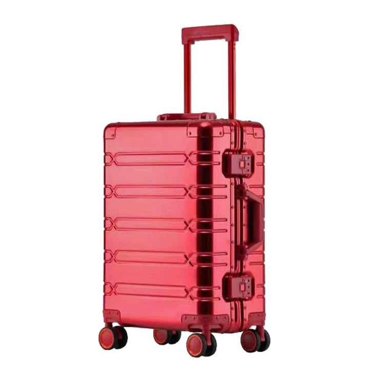 Bowatex Saxoline Motiv Reise Koffer Rollen Trolley Blume Rot Bunt 78 cm gross
