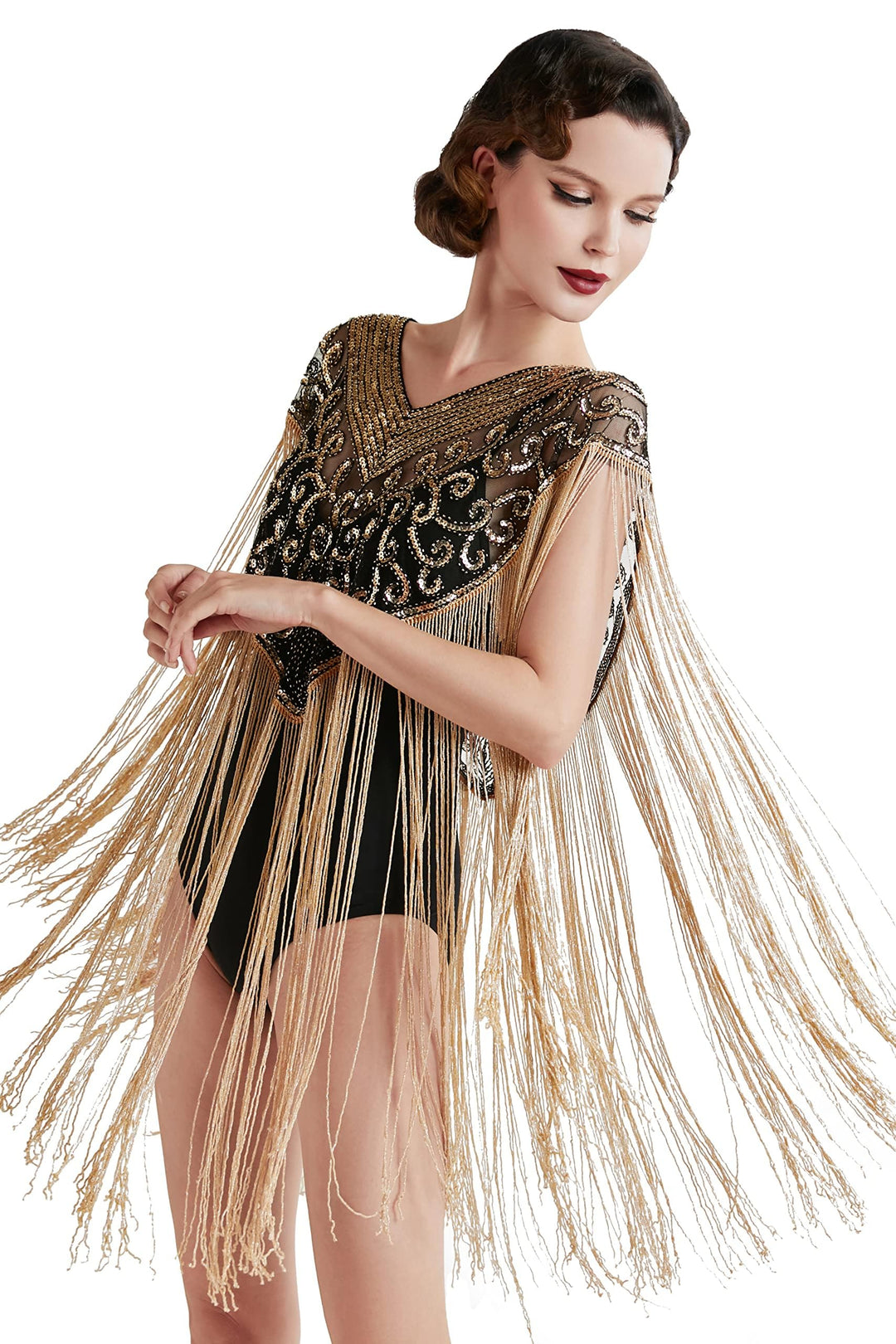 BABEYOND 1920s Retro Schal Damen Umschlagtücher für Abendkleid Hochzeit Party Braut Schal Gatsby Kos
