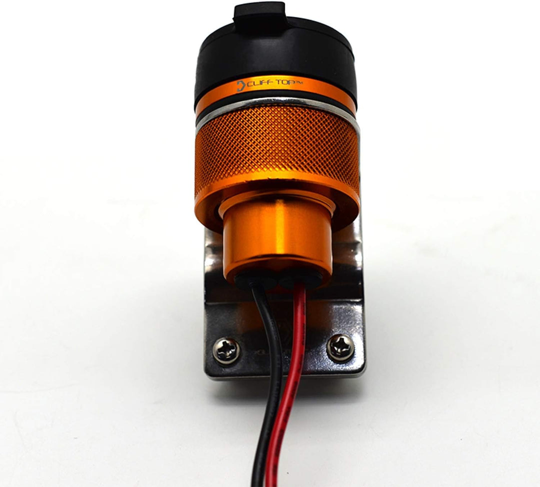 Cliff Top Aluminium 4,6 Ampere Motorrad 22 mm (0,87 ") und 25,4 mm (1") Lenker USB-Ladegerät - Steck