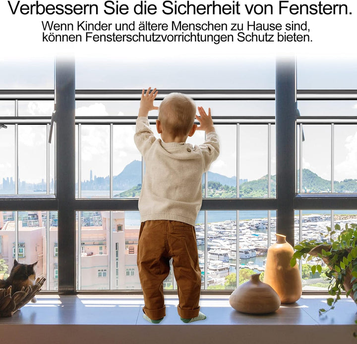 Aufun Französischer Balkon Edelstahl Geländer 156 x 90 cm Terrassengeländer mit 12 Füllstäben, Balko