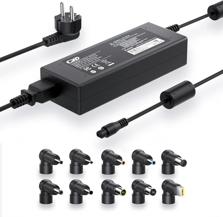 CYD 90W【10 in 1 Ladegerät】 Universal Notebook Netzteil Ladekabel AC Adapter 18.5V 19V 19.5V 20V für