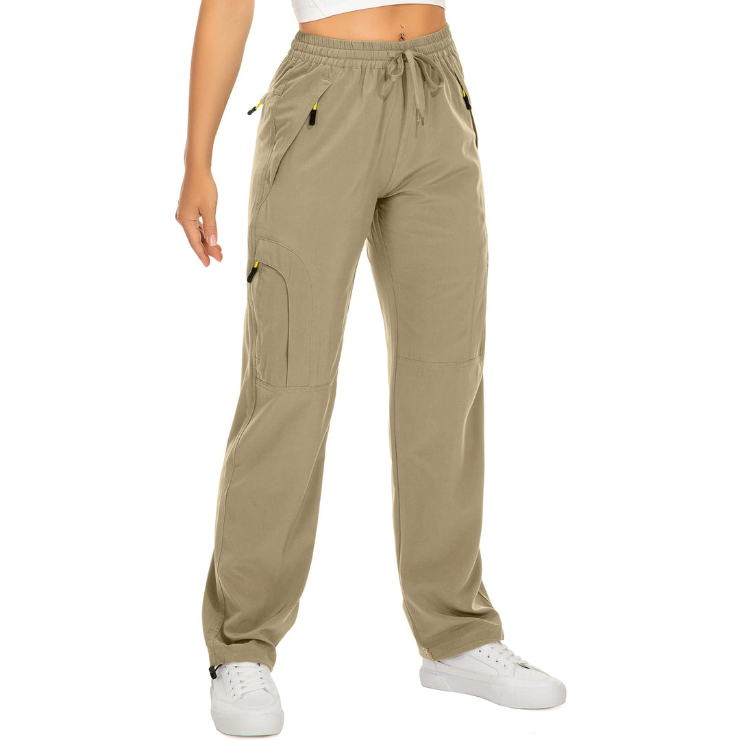 Wanderhose Damen Leichter Quick Dry Outdoorhose Atmungsaktiv Cargohose UV-Schutz Trekkinghose Funkti