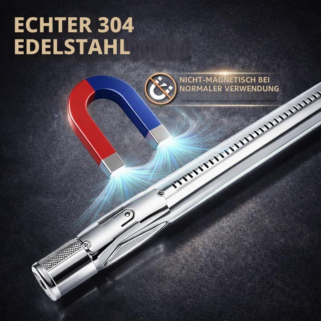 QuliMetal 49,5 cm Brennerrohr für Weber Genesis 300 Serie (2011-2016), 304 Edelstahl Ersatzbrenner p