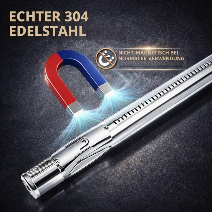 QuliMetal 49,5 cm Brennerrohr für Weber Genesis 300 Serie (2011-2016), 304 Edelstahl Ersatzbrenner p