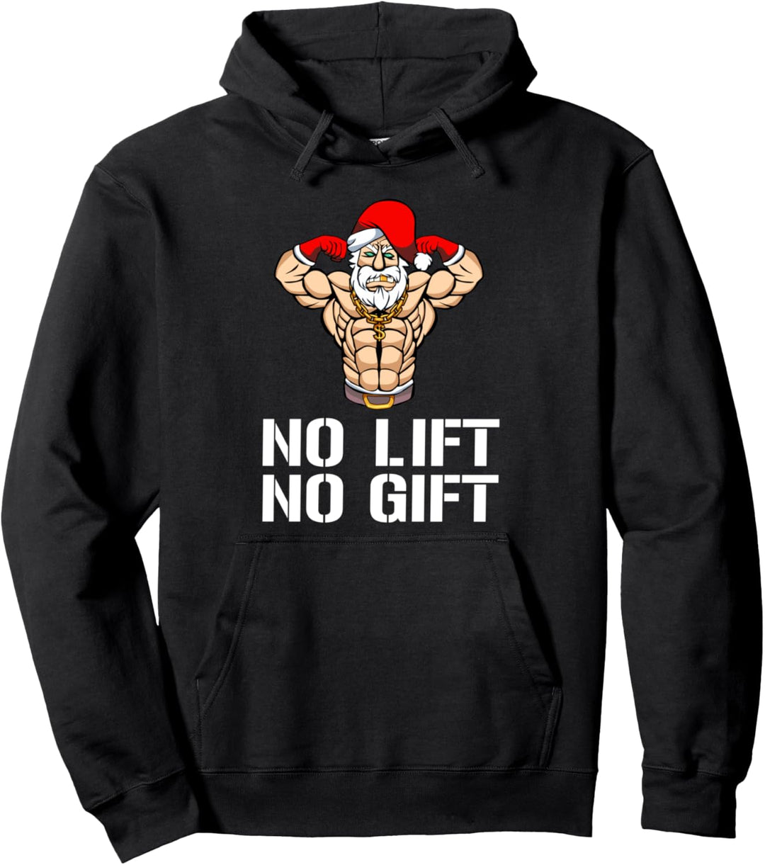 Lustiger Gym Fitness Weihnachtsmann Mann Frau Weihnachts Pullover Hoodie