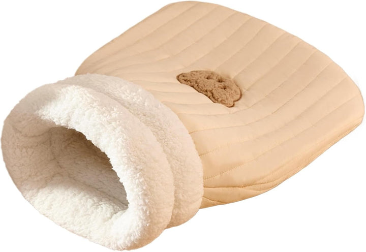 Katzenschlafsack, Haustierkuschelbett, Halbgeschlossenes Haustierschlafbett, Gemütliche Katzenbetten