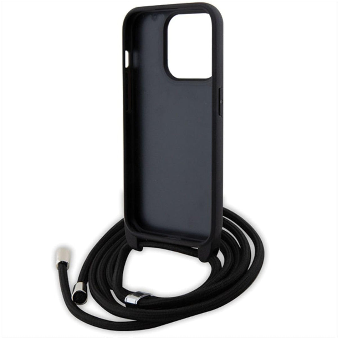KARL LAGERFELD KLHCP15XSAKCPSK Hülle für iPhone 15 Pro Max 6.7" hardcase Schwarz Crossbody Saffiano