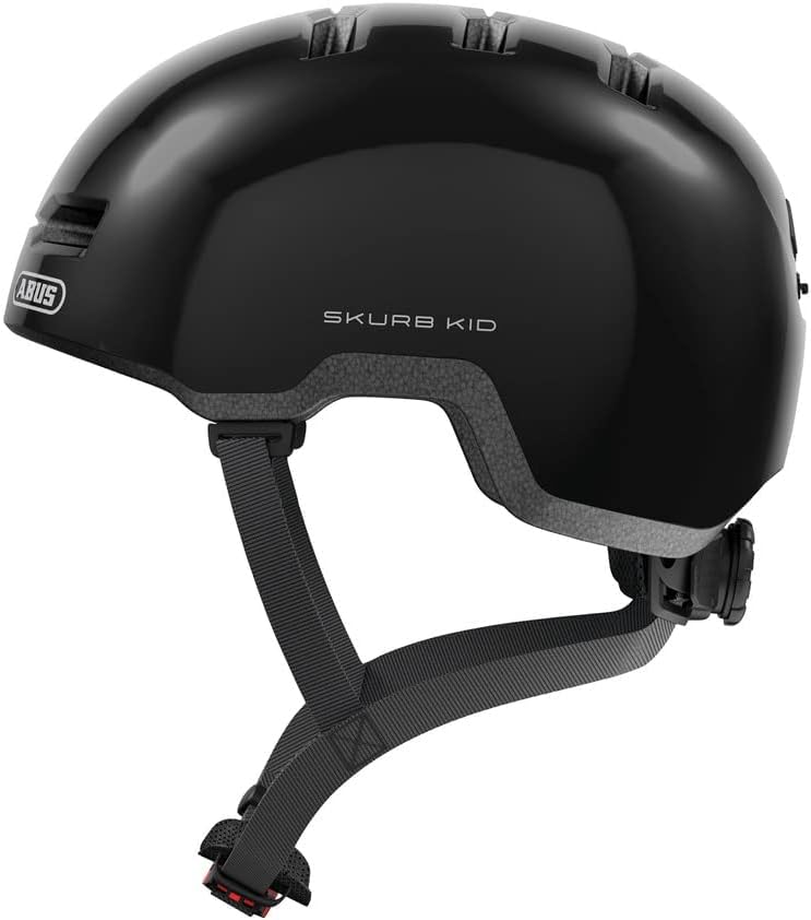 ABUS Kinderhelm Skurb Kid - robuster Fahrradhelm im Skater-Look mit Platz für einen Zopf und vielfäl