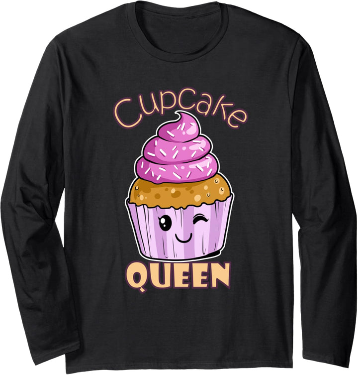 Torte Kuchen-Königin-Muffin Törtchen Cupcake Prinzessin Langarmshirt