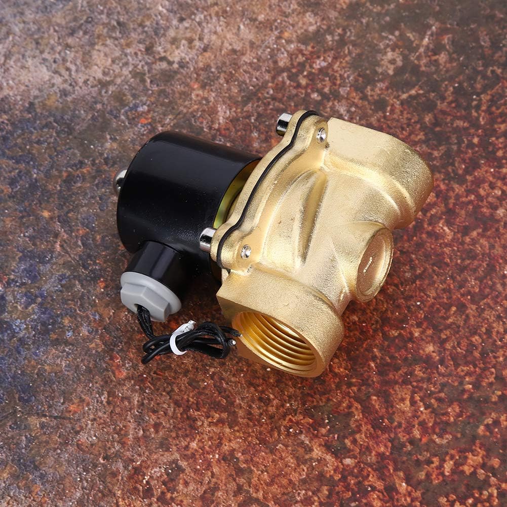 DC 12V 1 Zoll Messing 2-Wege-Magnetventil mit 2 Positionen und normalerweise geschlossenem Elektroma