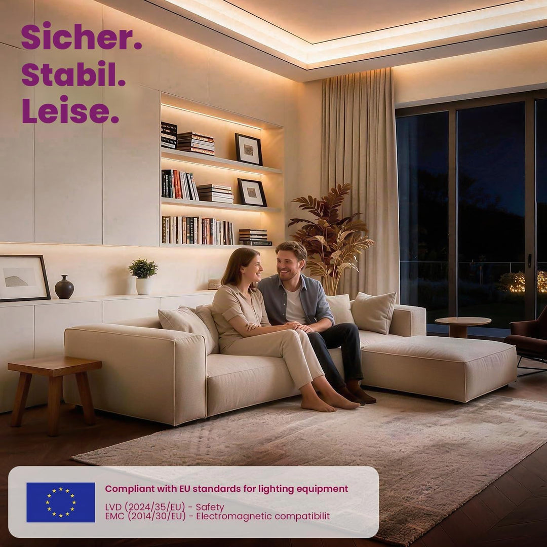 illuburg LED Trafo 24V 60W Dimmbar DALI Push Slim Flickerfree LED Netzteil Treiber Driver Power Supp