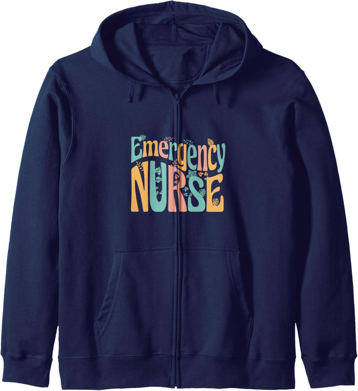 Emergency Nurse Hippie Motiv Damen Kapuzenjacke