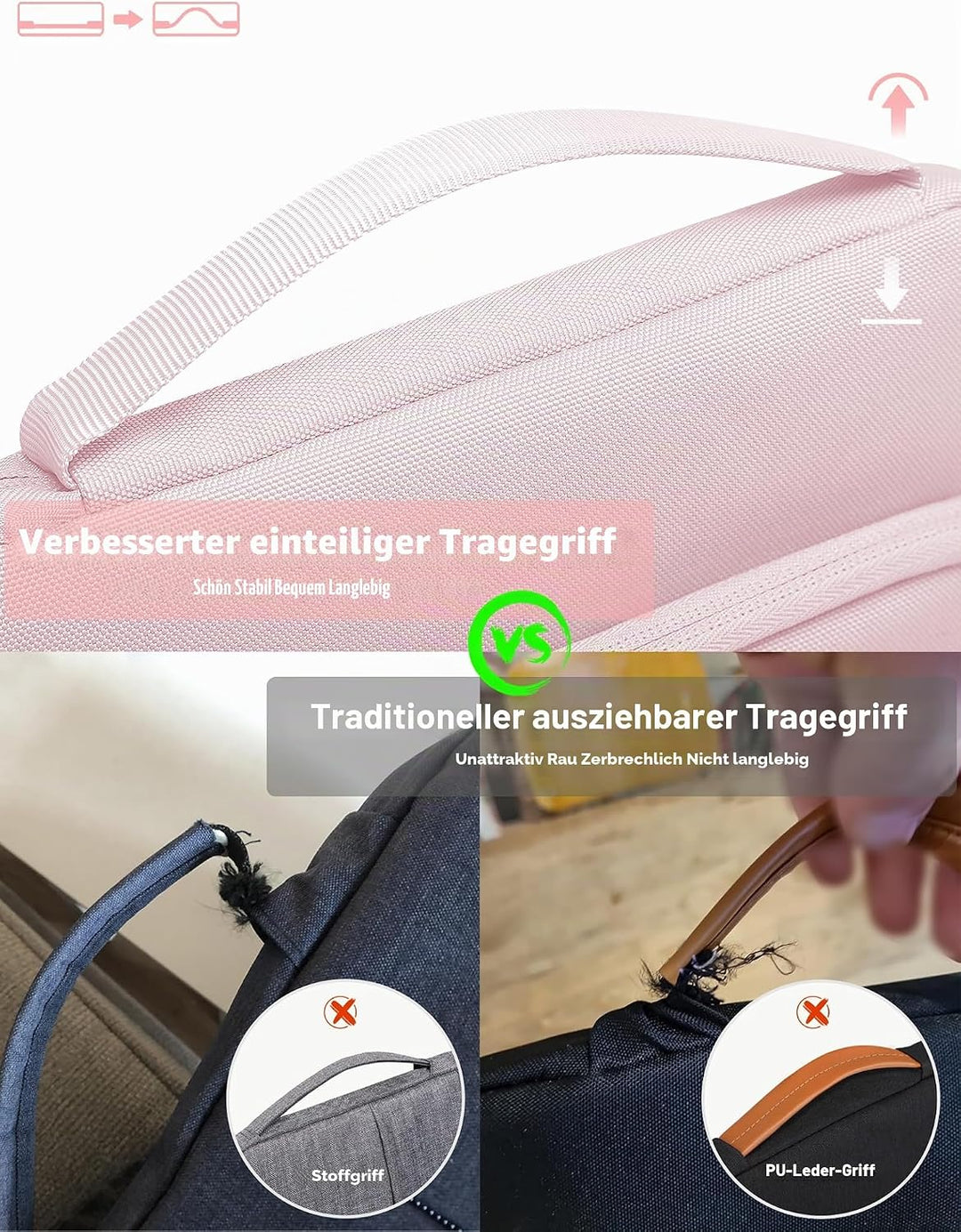 HYZUO 13,3-14 Zoll Laptoptasche Hülle Tasche für MacBook Pro 14 M5 M4 M3 M2 M1 A3426 A3427 2026-2021