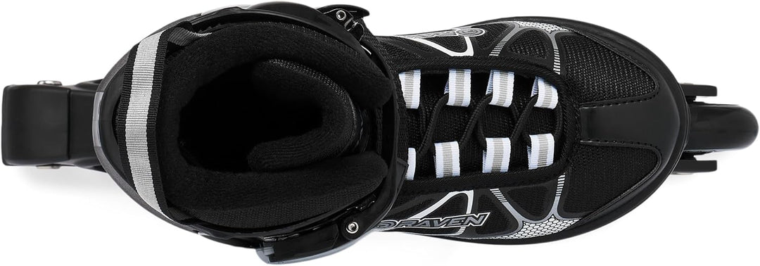 RAVEN 2in1 Schlittschuhe Inline Skates Inliner für Kinder und Erwachsene verstellbar 37-40 (23,5-26c