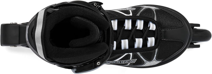 RAVEN 2in1 Schlittschuhe Inline Skates Inliner für Kinder und Erwachsene verstellbar 37-40 (23,5-26c