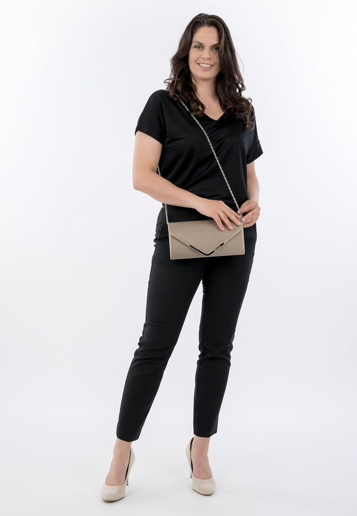 Tamaris Clutch TAS Amalia 30454 Damen Handtaschen Uni Einheitsgrösse Lighttaupe 911, Einheitsgrösse