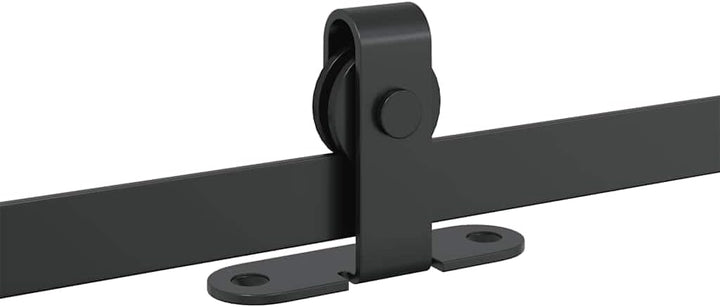 vidaXL Schiebetürbeschlag Set für Schranktüren 91 cm Karbonstahl, Schiebetürbeschlag Schrank, Schieb