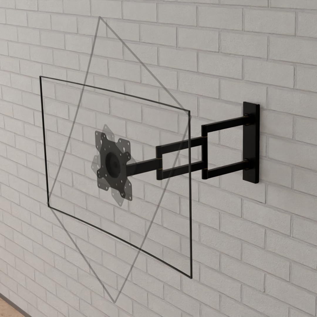 Axis XL 70 cm TV Wandhalterung, Langer Schwenkarm Wandabstand bis 70 cm, ausziehen, schwenken, drehe