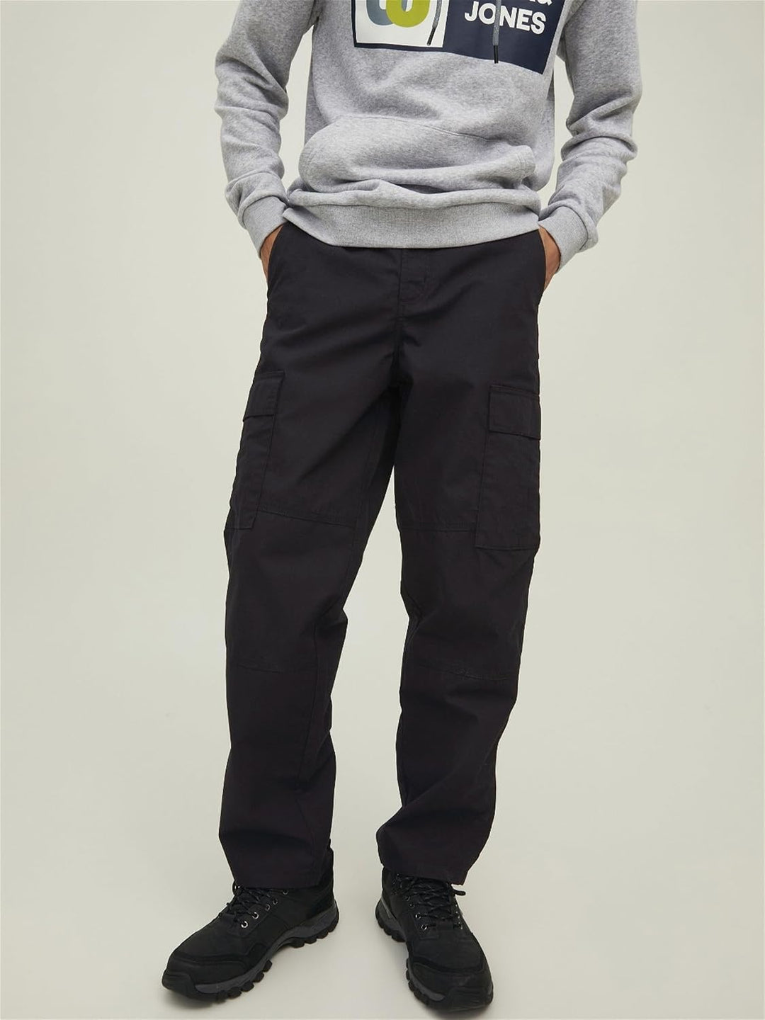 JACK &amp; JONES Herren Jpstbill Jjflint Sa Ln Cargohose 31W / 30L Schwarz, 31W / 30L Schwarz