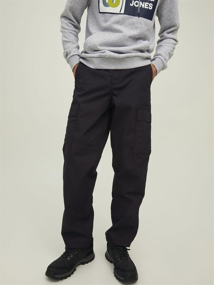 JACK &amp; JONES Herren Jpstbill Jjflint Sa Ln Cargohose 31W / 30L Schwarz, 31W / 30L Schwarz
