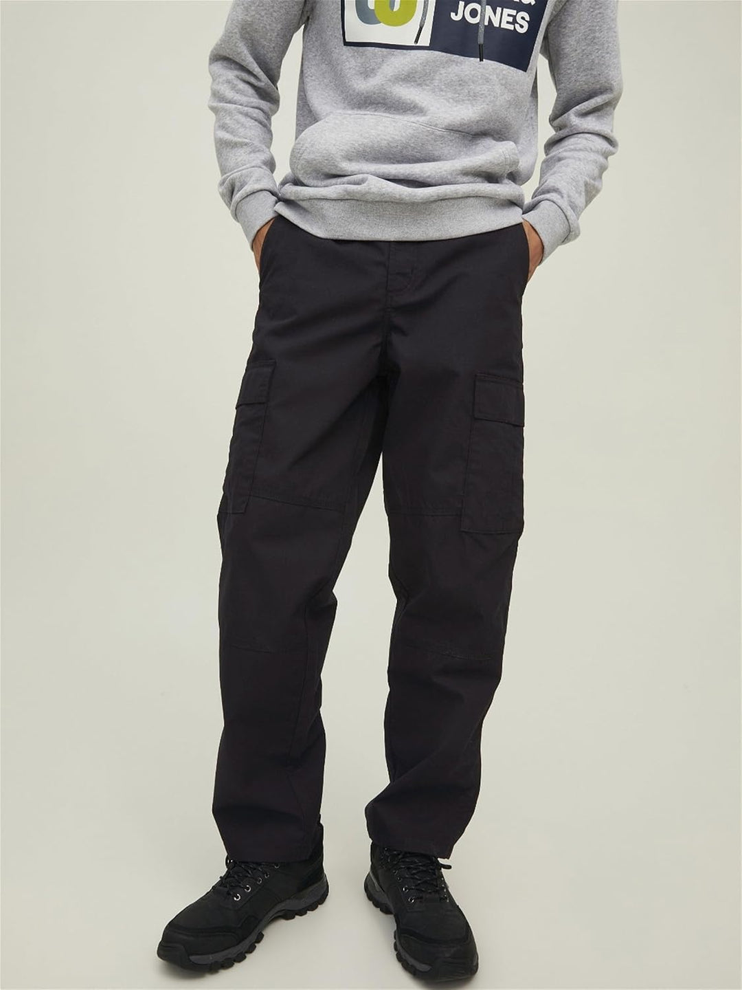JACK & JONES Herren Jpstbill Jjflint Sa Ln Cargohose 31W / 30L Schwarz, 31W / 30L Schwarz