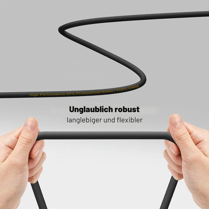 NUOSIYA XLR Kabel 10m 1Pack Mikrofonkabel, 3-Pin XLR Stecker auf Buchse Mikrofonkabel für Mikrofon,