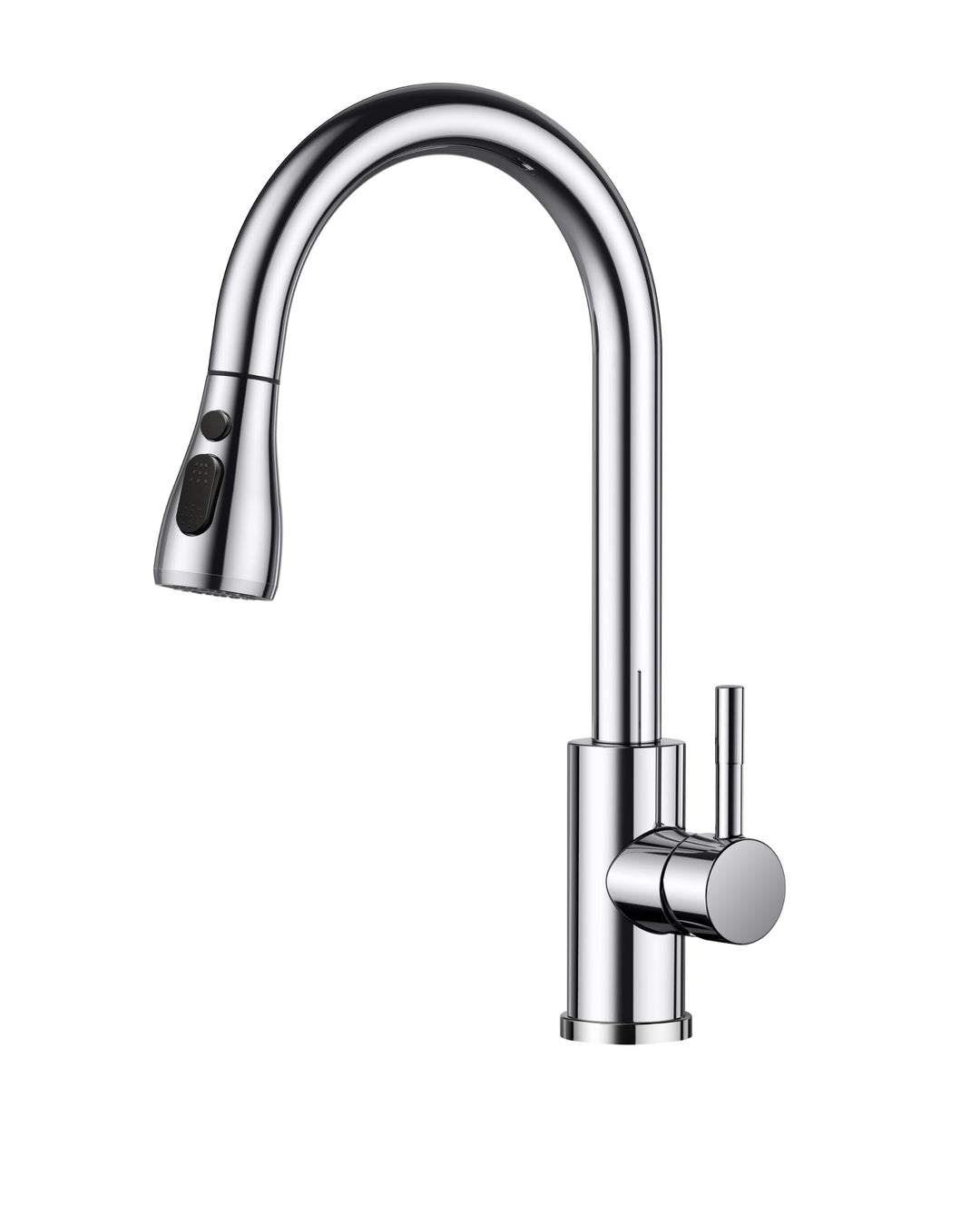 FORIOUS Wasserhahn Küche, Hochdruck Küchenarmatur mit Herausziehbarer Brause Ausziehbar Armatur, Mis