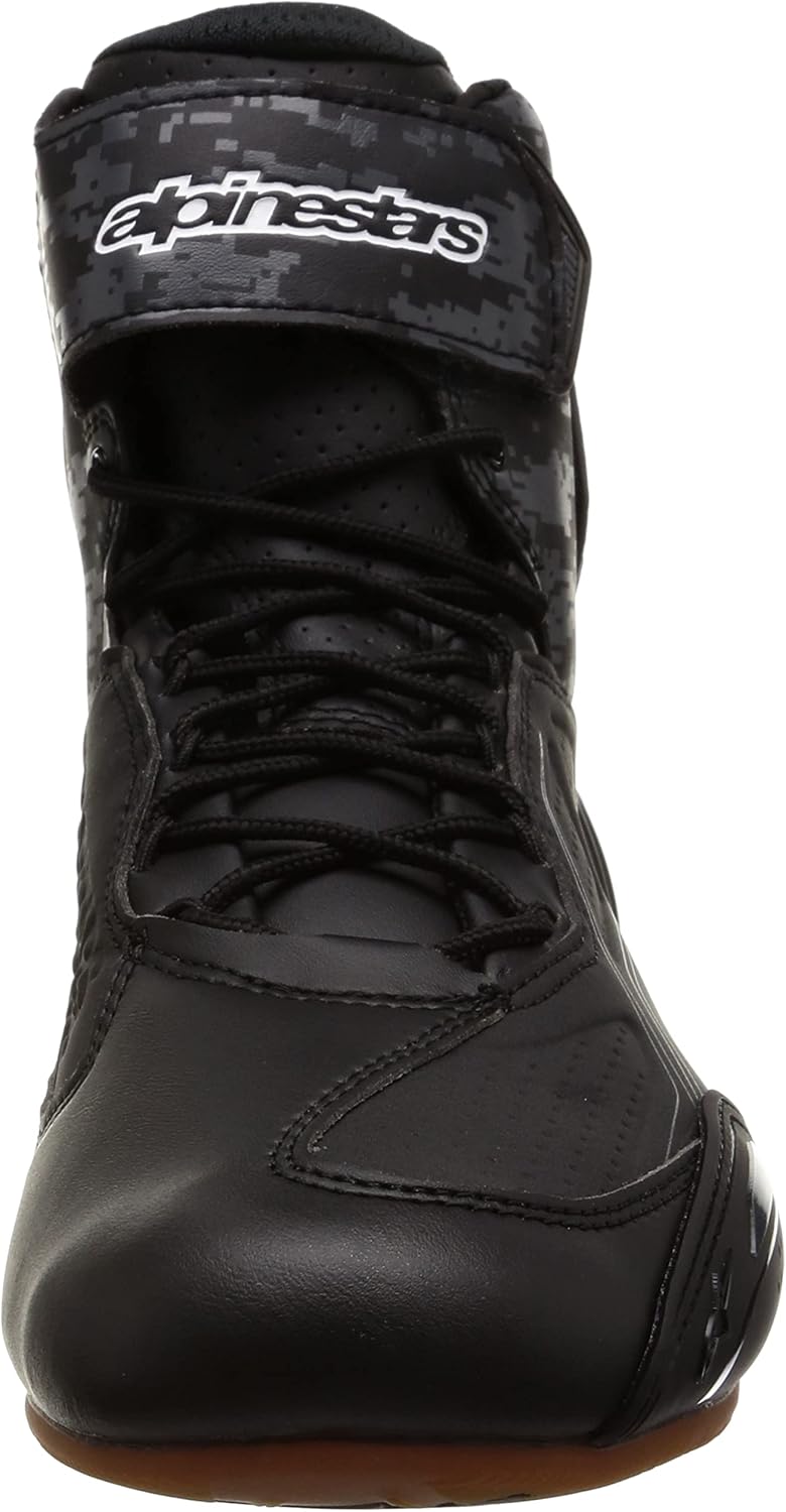 Alpinestars Faster-3 Shoes Black/White Herren Motorcycle Clothing 38.5 EU Black Dark Gray Gum, 38.5