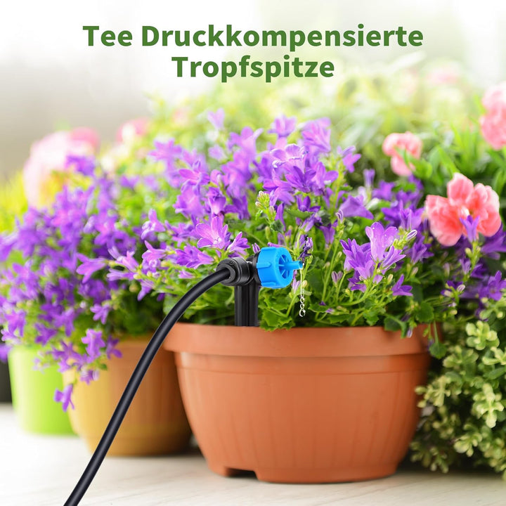 60PCS Garten BewässerungsSystem, Tropfbewässerung Kit, Wassersparende Bewässerung Kit mit 60 Stücke