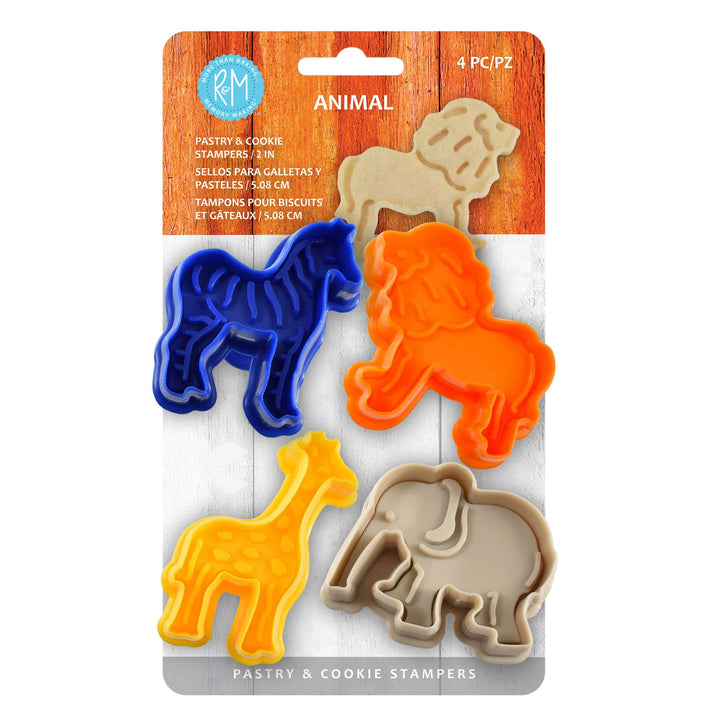 R&M Animal Collection Ausstechformen für Gebäck und Kekse, verschiedene Designs und Farben, Zebra, L