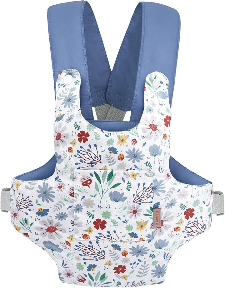 GAGAKU Puppentrage Puppenzubehör Babytrage für Puppen Bauchtrage mit verstellbaren Trägern Kinder Pu